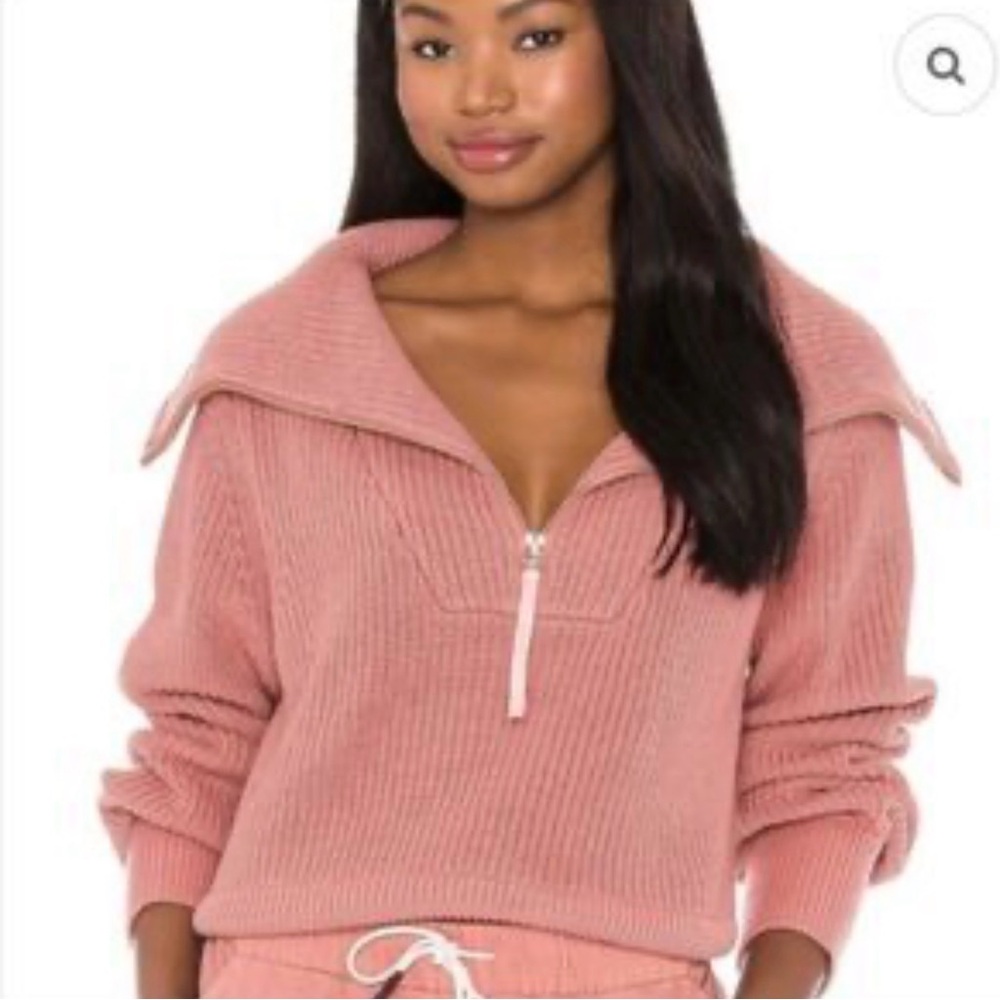 Varley Mentone Half Zip Knit Sweater Medium